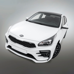 Бампер передний "Kudos LUX" для Kia Rio (2017-2020)